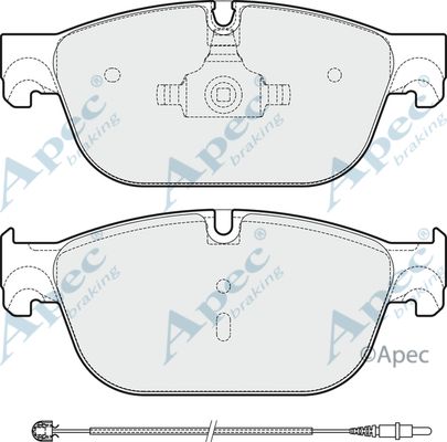 APEC BRAKING Piduriklotsi komplekt,ketaspidur PAD1809